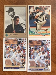 Jeff Bagwell, Hou. Astros-'92 Studio/'94 Topps/'95 Score Hitters - 4 - Free Ship