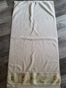 Charter club Bath Towel Butterfly/sun/ seashells Embroidery 100% Cotton 46x24 - Picture 1 of 10