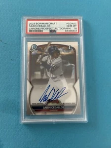 2023 Bowman Draft - Chrome Prospect Autographs #CDA-SC Sabin Ceballos (AU, RC) - Picture 1 of 2