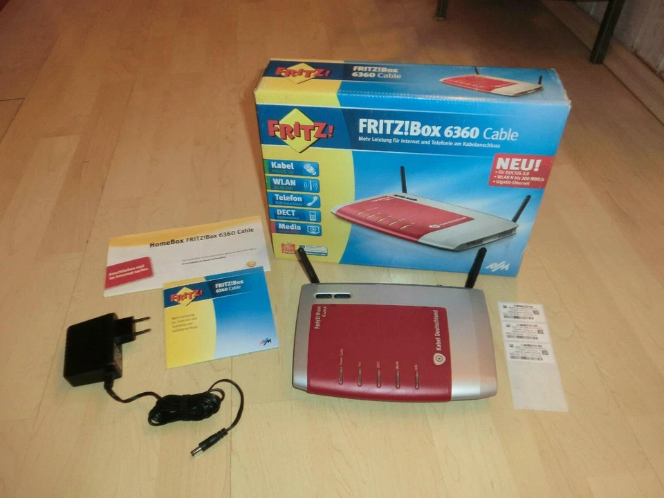 AVM FRITZBox 6360 Cable / Kabel Deutschland WLAN Router in OVP, defekt - Bild 1 von 1