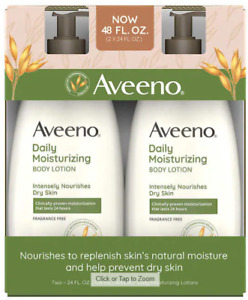 Aveeno Active Naturals Daily Moisturizing Lotion - 24 FL OZ - 2 Pack Lotion
