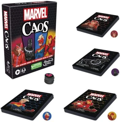 WINNING MOVES Hasbro - Marvel Caos - Gioco di Carte