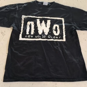 Camiseta de Lucha Libre De Colección Años 90 Rara 1998 WCW NWO Nuevo Orden Mundial Talla L Etiqueta Tultex - Imagen 1 de 10