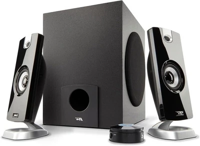 Cyber Acoustics CA-3090 2.1 Speaker System with Subwoofer 18W of Black  - Image 1 of 4