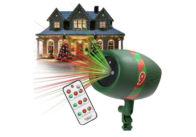 Star Shower Ultra 9 Outdoor Holiday Laser Lights with remote control - Image 1 of 3