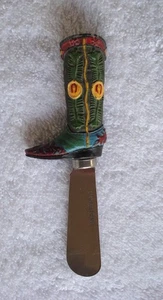 COUNTRY COWBOY BOOT STAINLESS STEEL BUTTER/CHEESE SPREADER - Picture 1 of 3