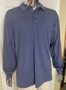 Walter Hagan Hydro-Dri Long Sleeve Polo 3 Button Shirt Men's XL - Picture 1 of 8