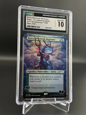 Kiora, Behemoth Beckoner Showcase Foil MTG Secret Lair Drop Gem CGC 10 - Image 1 of 2