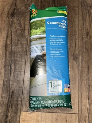 Universal Window Air Conditioner Filter 24"W x 15"H x 1/4"t Replacement pk of 6 - Image 1 of 2