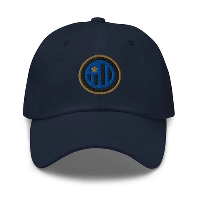 Cappello papà ricamato Inter Milan Italia design minimalista calcio calcio calcio - Immagine 1 di 4