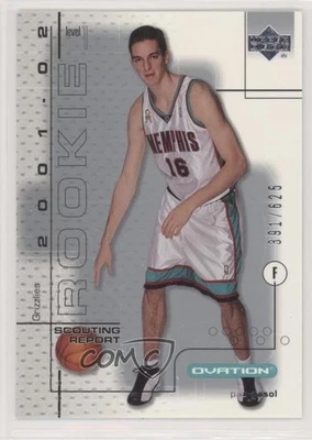 2001-02 Upper Deck Ovation /625 Pau Gasol (Scouting Report) #92 Rookie RC HOF - Image 1 of 2