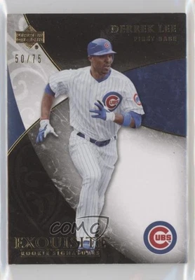 2007 Upper Deck Exquisite Rookie Signatures Gold /75 Derrek Lee #31 - Image 1 of 2