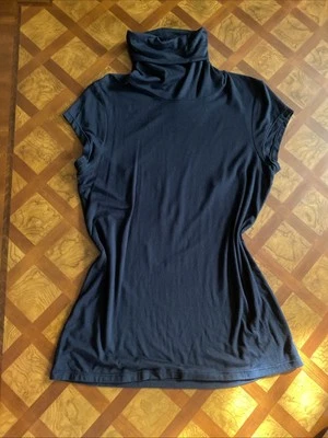 INC  International Concepts TurtleNeck Top Size L Y2K Vintage Liquid Stretch - Image 1 of 4