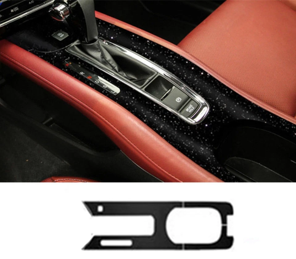 Pegatina de cambio de marchas negra para consola central Honda HR-V HRV 2016-2022 Foto 1 de 2