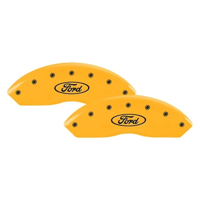 For Ford Transit-250 15-17 Caliper Covers Gloss Yellow Caliper Covers w Ford Foto 1 de 3