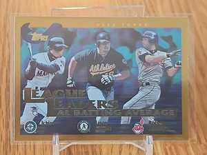 2002 Topps Ichiro Suzuki Jason Giambi Roberto Alomar #337 Top Batting Average - Bild 1 von 2