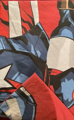 Used single (boy's) “Supper Man “duvet cover fitted sheet and 1pillowcase - Image 1 of 2