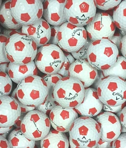 12 Callaway Chrome Soft Truvis Red Used Golf Balls 4A Grade AAAA - Picture 1 of 2