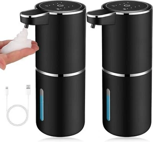 2 Pack Automatic Soap Dispensers USB Touchless Foaming Wall Mounted Smart - Picture 1 of 7