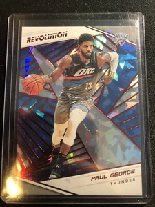 2018-19 Panini Revolution Año Nuevo Chino Rojo Hielo agrietado Paul George #73 - Imagen 1 de 2