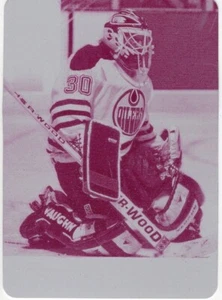 2013-14 Upper Deck Edmonton Oilers PRINTING PLATE #30 Bill Ranford 1 OF 1 - Picture 1 of 2