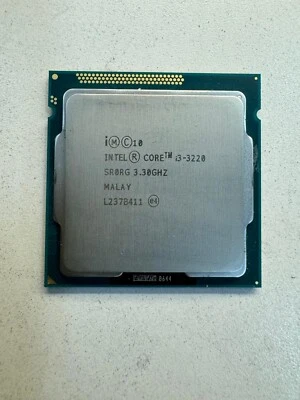 Lot of 6 Intel I3-3220 SR0RG CPU 2-Core 3.30 GHz 5 GT/s LGA 1155/Socket H2 - Image 1 of 4