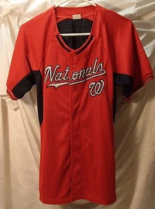 Washington Nationals Monarchs Red Sewn Baseball Jersey Youth Size XL - Picture 1 of 3