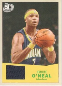 2007-08 Topps Basketball 1957-58 Variation JERSEY #7 Jermaine O'Neal