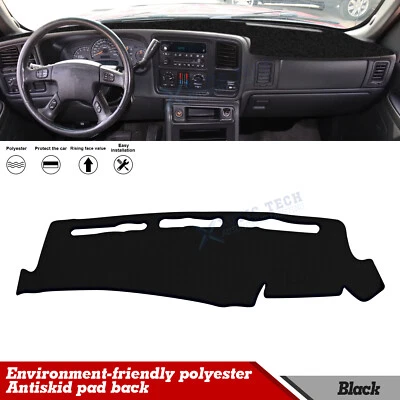 Cubierta de tablero antideslizante tablero superposición alfombrilla almohadilla para Chevrolet GMC Yukon 2000-2006 Foto 1 de 4