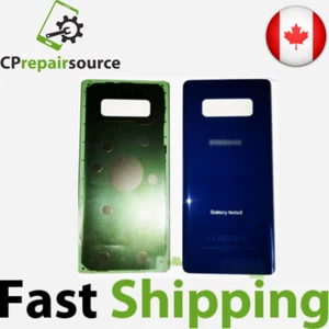 Cache batterie arrière bleu premium Samsung Galaxy Note 8 N950 porte vitre + adhésif - Photo 1 sur 1