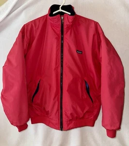 Vtg Patagonia Womens Bomber Jacket Fleece Lined Pink Size 12 USA Fits Like M - Picture 1 of 17