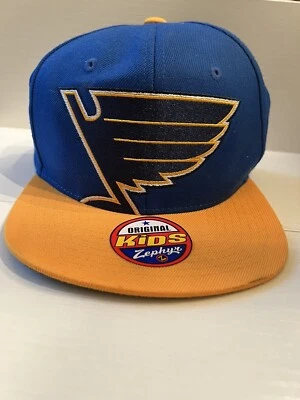 Totalmente Nuevo Con Etiquetas St Louis Blues Zephyr NHL Juvenil Tyke Snapback Gorra Ajustable Gorra  Foto 1 de 4
