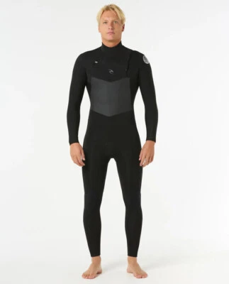 Rip Curl Dawn Patrol 3/2 Chest Zip Wetsuit - Men's - Medium / Black - Image 1 of 4