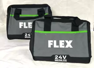 (2) FLEX 24V Brushless Tool Bags 11”X 8” X 8” Medium Bags Only (New From Kit) - Picture 1 of 1