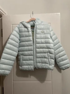 United Colours Of Benetton Blue Girls Quilted Jacket Size 8-9 years - Picture 1 of 3