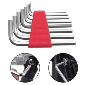 Efficient and Versatile Silver Hex Key Set L Type Metric 1 5mm to 6mm 8pcs - Picture 1 of 12
