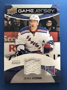 2012-13 Upper Deck Game Jersey Derek Stepan New York Rangers White Jersey - Picture 1 of 2