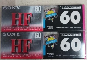 4 verschiedene 60 Minuten Kassetten Sony High Fidelity - Bild 1 von 4