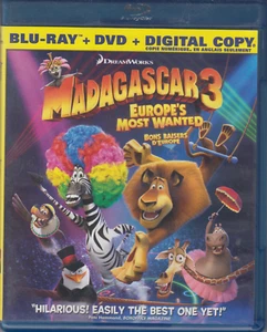 2012 -  BLU- RAY - MADAGASCAR 3  - FREE SHIPPING - Bild 1 von 2