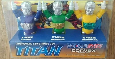 Microman Takara Titan Convexo Set 3 Sin usar, en caja Edición Limitada Micronautas Sofubi Japón Mego Foto 1 de 2