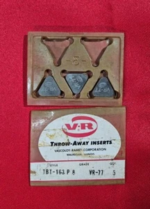 VR Carbide Inserts TBT-163 P8 Grade: VR-77 - .625" X .190" - 3 pieces, NEW - Picture 1 of 4