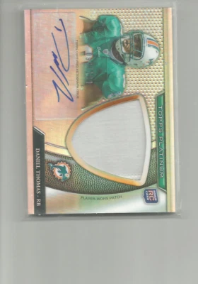 2011 TOPPS PLATINUM ROOKIE PATCH AUTOGRAPHS #44 DANIEL THOMAS 099/199 - Image 1 of 2