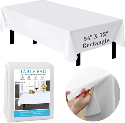 Table Protector Waterproof Deluxe Heavy Duty Vinyl Tablecloth with Flannel Backi - Image 1 of 4