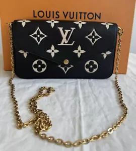 Louis Vuitton Felicie Pochette Monogram Empreinte Crossbody Bag Bicolor - Picture 1 of 19