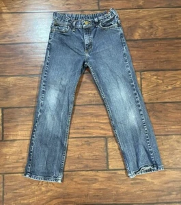 Wrangler Boys Jeans with Adjustable Waist Size 10 Husky Workwear Outdoors Pants - Picture 1 of 6