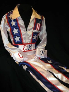 Evel Knievel American Icon Autographed Signed America USA Jumpsuit ASI Proof - Picture 1 of 7