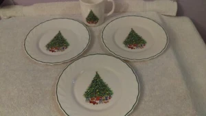 Noel Porcelle The House of Salem 3er Set Salat Dessertteller & 1 Becher ch743 - Bild 1 von 7