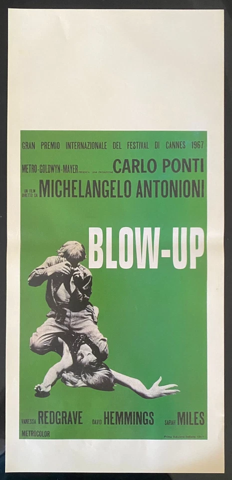 POSTER NACHDRUCK BLOW UP MICHELANGELO ANTONIONI DAVID HEMMINGS KULT - Bild 1 von 1