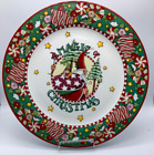 Mary Engelbreit Magic Of Christmas Dinner Plate Santa 2001, Ceramic 10.75”