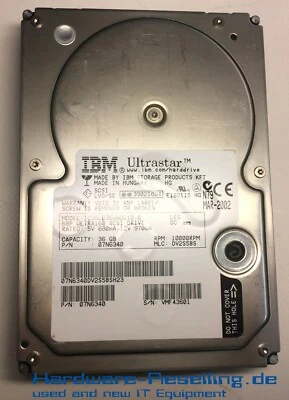 IBM 36GB 10k SCSI IC35L036UWD210-0 07N6340 3,5 " HDD - Immagine 1 di 2